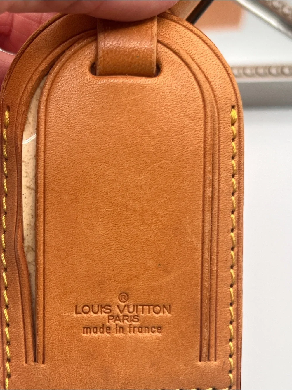 Louis Vuitton Luggage Tag and Poignett (Handle Strap) with Lock & Key 311